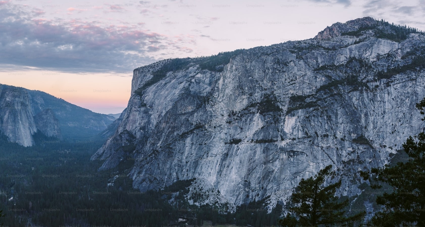 Majestic mountain valley landscape